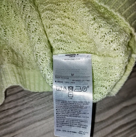 Banana Republic Teia Oversized Linen Sweater M - Picture 6 of 7